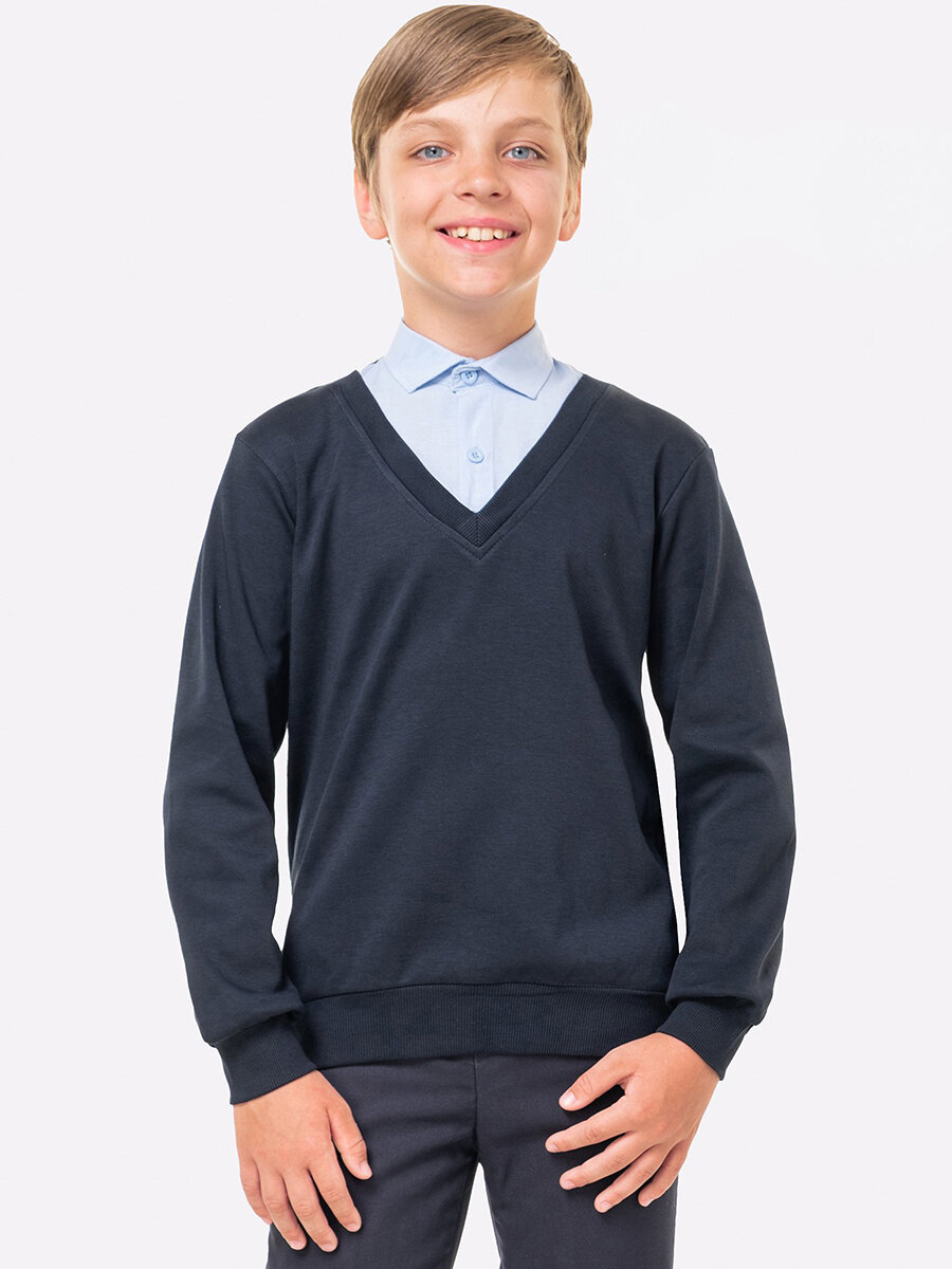 Джемпер Happyfox размер 134 синий голубой