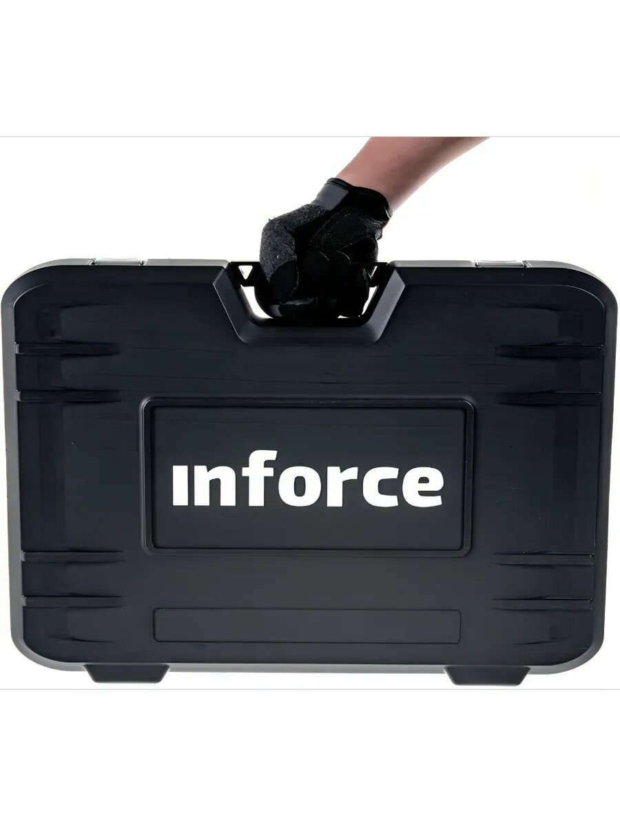 Набор инструментов Inforce 150 пр. 1/2",3/8",1/4", Проф. — фото 1
