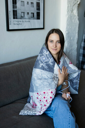 Изображение товара Грелка электрическая 100х70см "Островок тепла" обогреватель для тела, для ног, для спины, для суставов (цвет.)