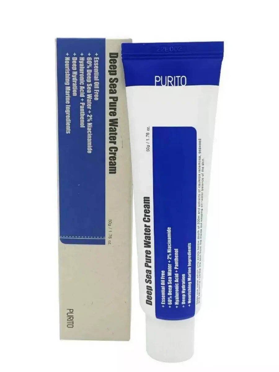 Крем PURITO Deep Sea Pure Water, для лица, питательный, 50гр