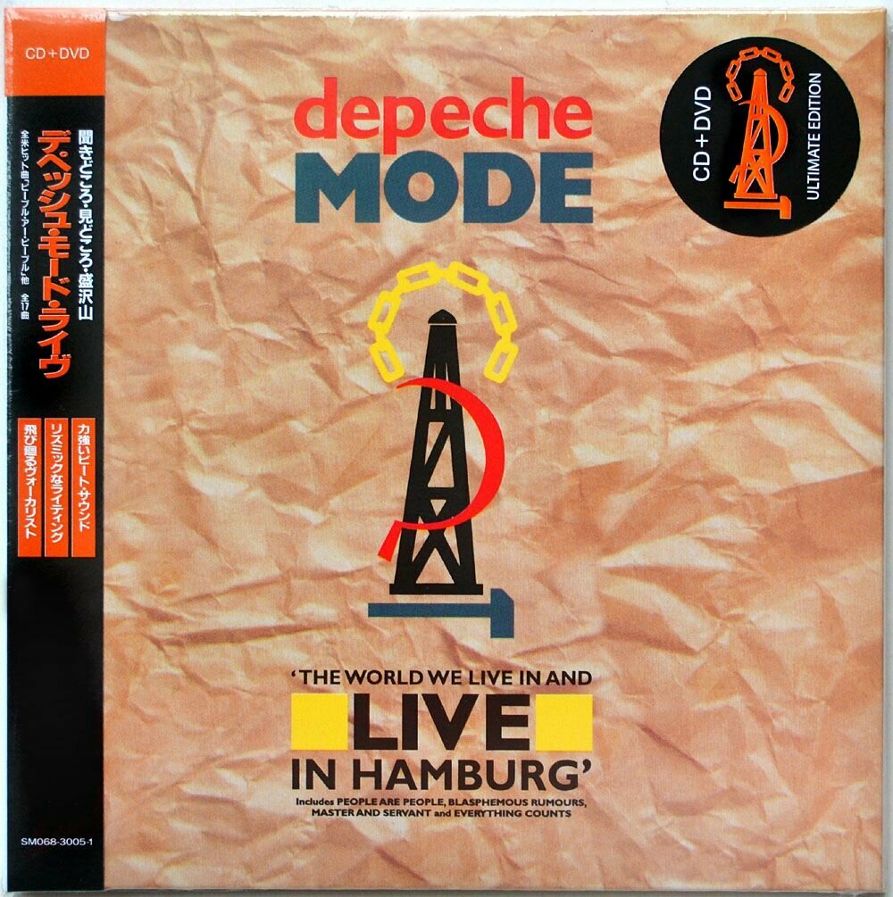 DEPECHE MODE - THE WORLD WE LIVE AND LIVE IN HAMBURG CD+DVD 40 Anniversary Edition (аудио + видео диск Digisleeve Japan OBI)