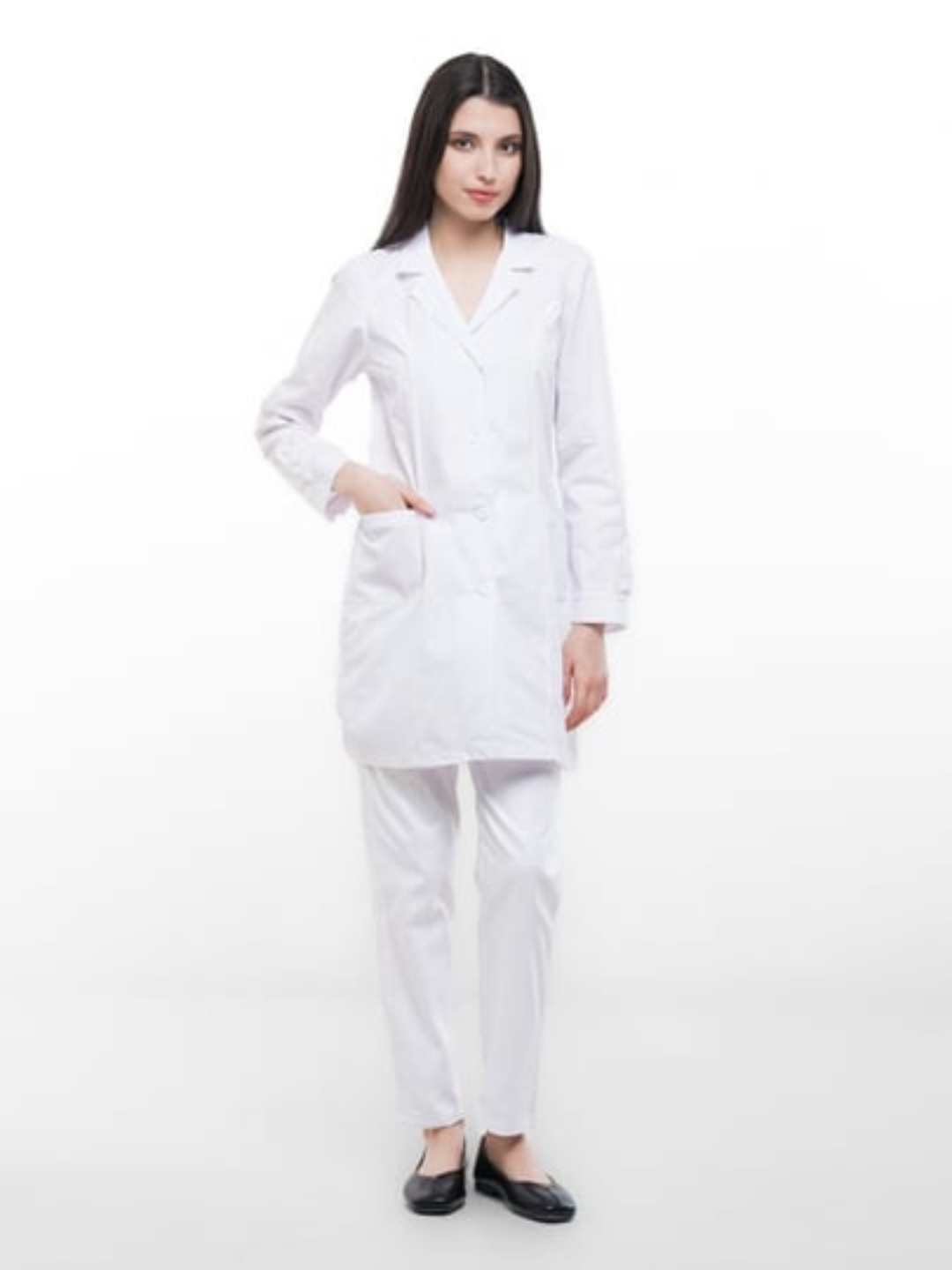 Медицинский, белый халат — фото 1