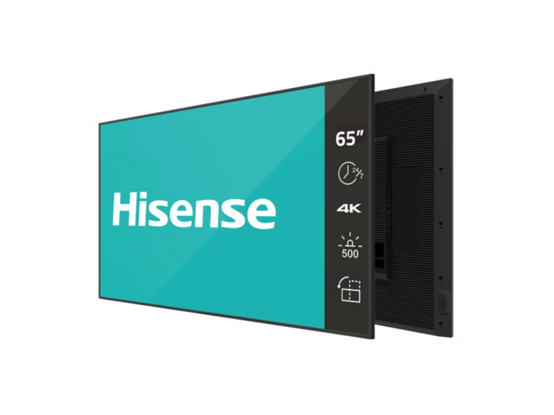 Панель Hisense 65" 65DM66D черный LED 8ms 16:9 HDMI M/M матовая 1200:1 500cd 178гр/178гр 3840x2160 DP 4K USB 21.5кг