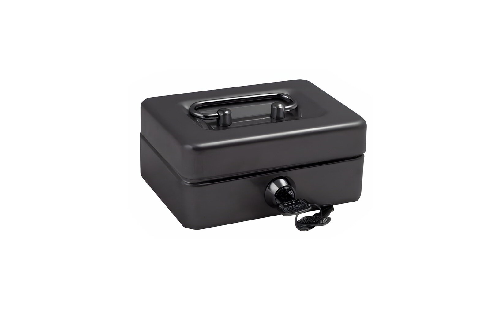 Кэшбокс-сейф MB-0 Black ключевой замок ручка для переноса съемный лоток 6х125х95 см черный