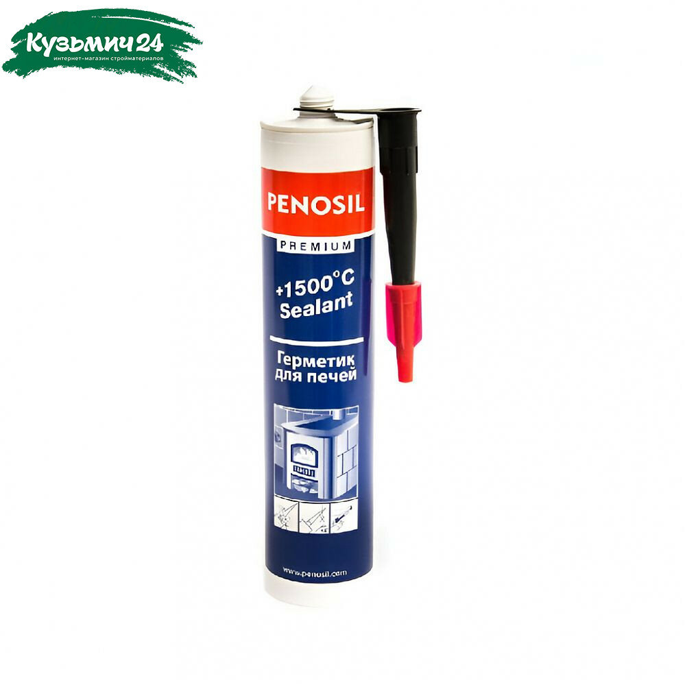 Герметик силикатный Penosil Premium  1500 Sealant для печей  жаростойкий  черный  280 мл