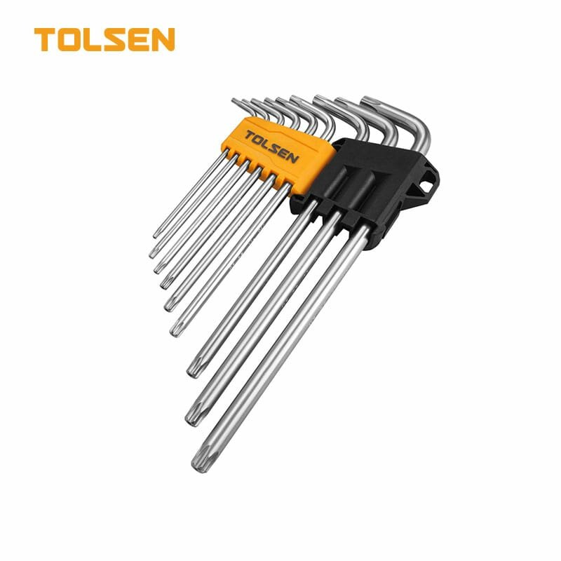 Набор звездочек TORX TOLSEN 20057, 10 шт, углеродистая сталь