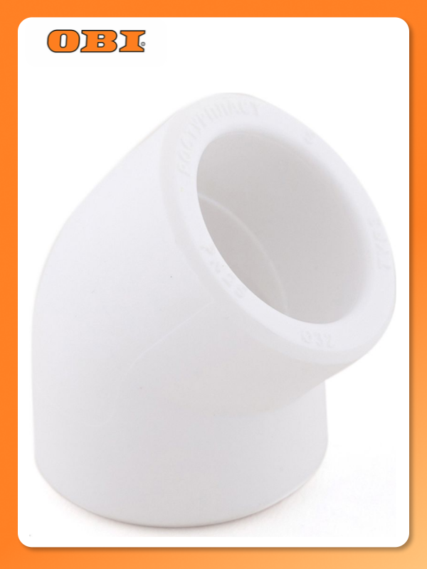 Угольник PPR 25х45 PN25 белый RTP