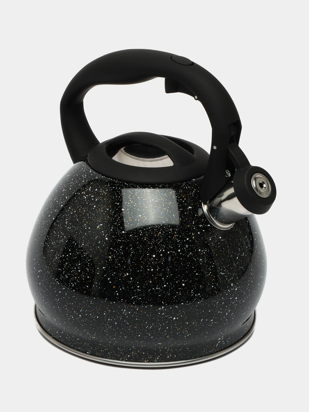 Чайник Kukmara, из нержавеющей стали, со свистком, 3.4 л, цвет - грация