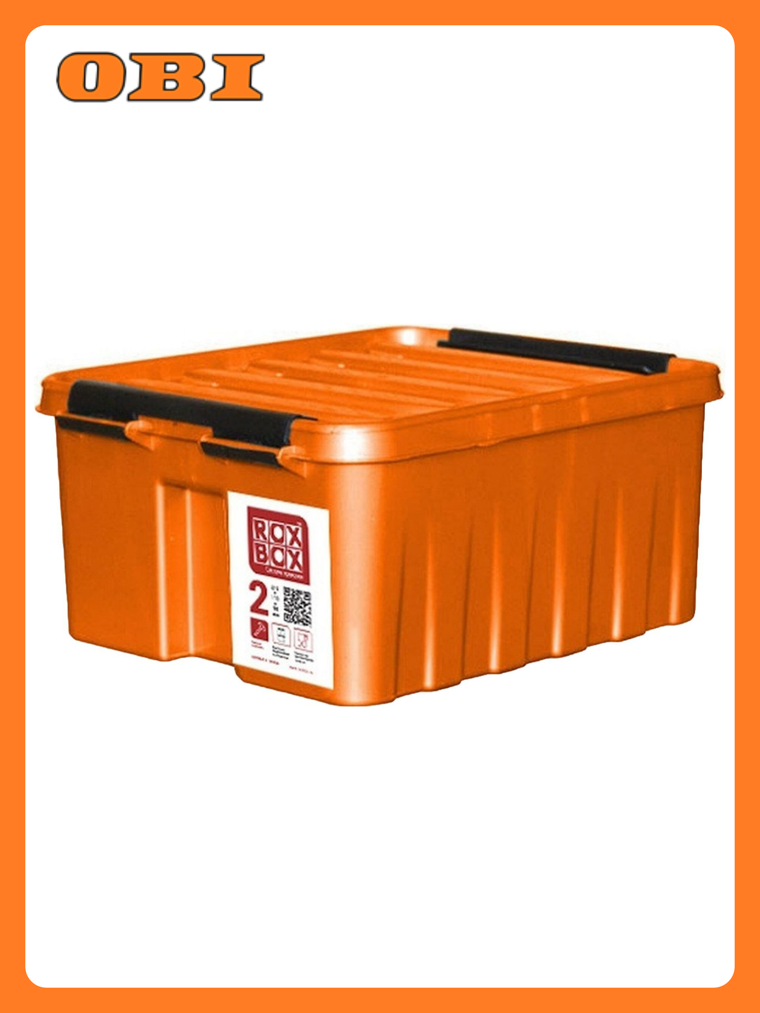 Контейнер Rox Box 2 л полипропилен прямоугольный оранжевый