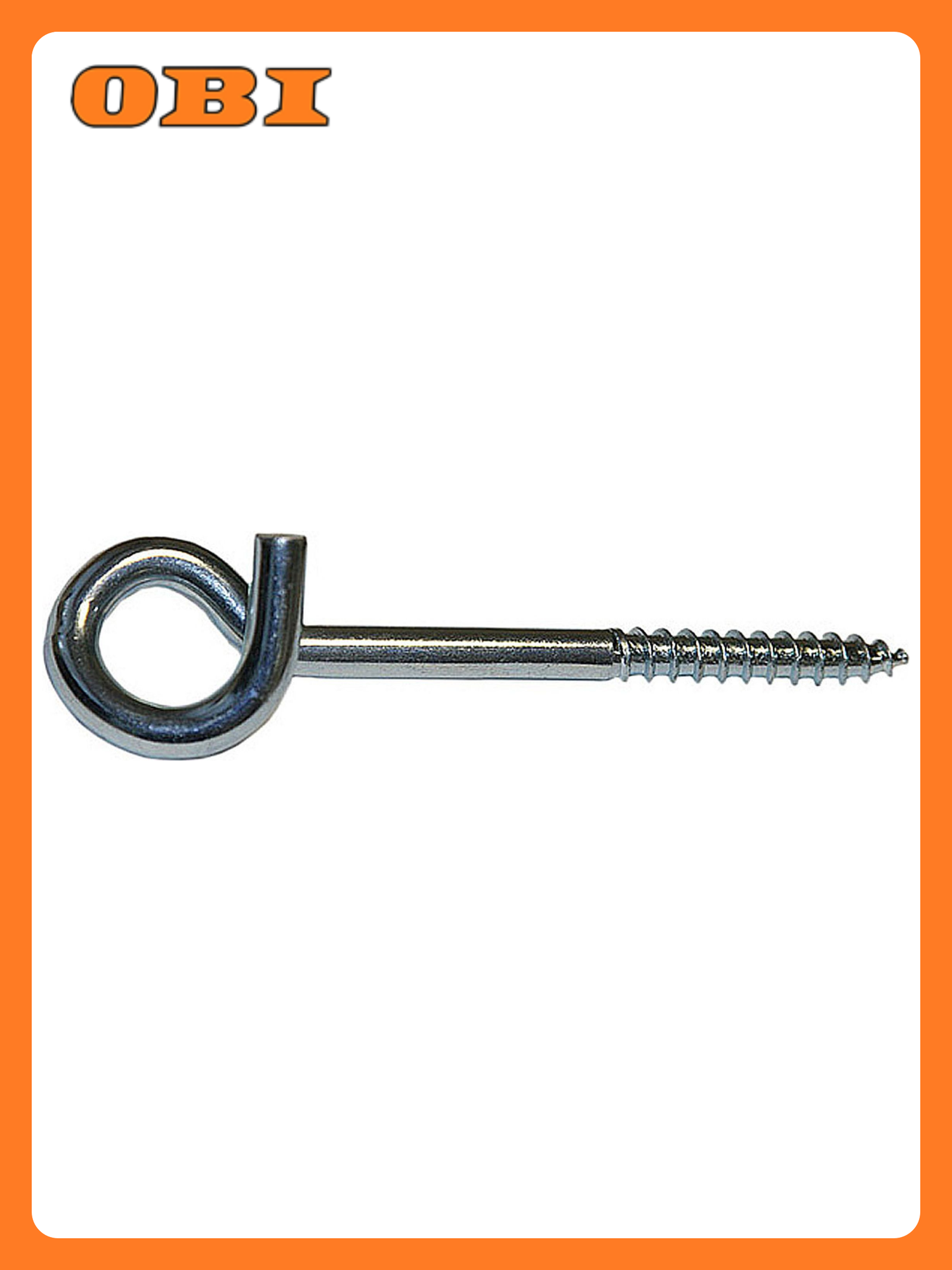 Крюк-шуруп Европартнер нержавеющая сталь 6x100мм оцинкованные 2шт