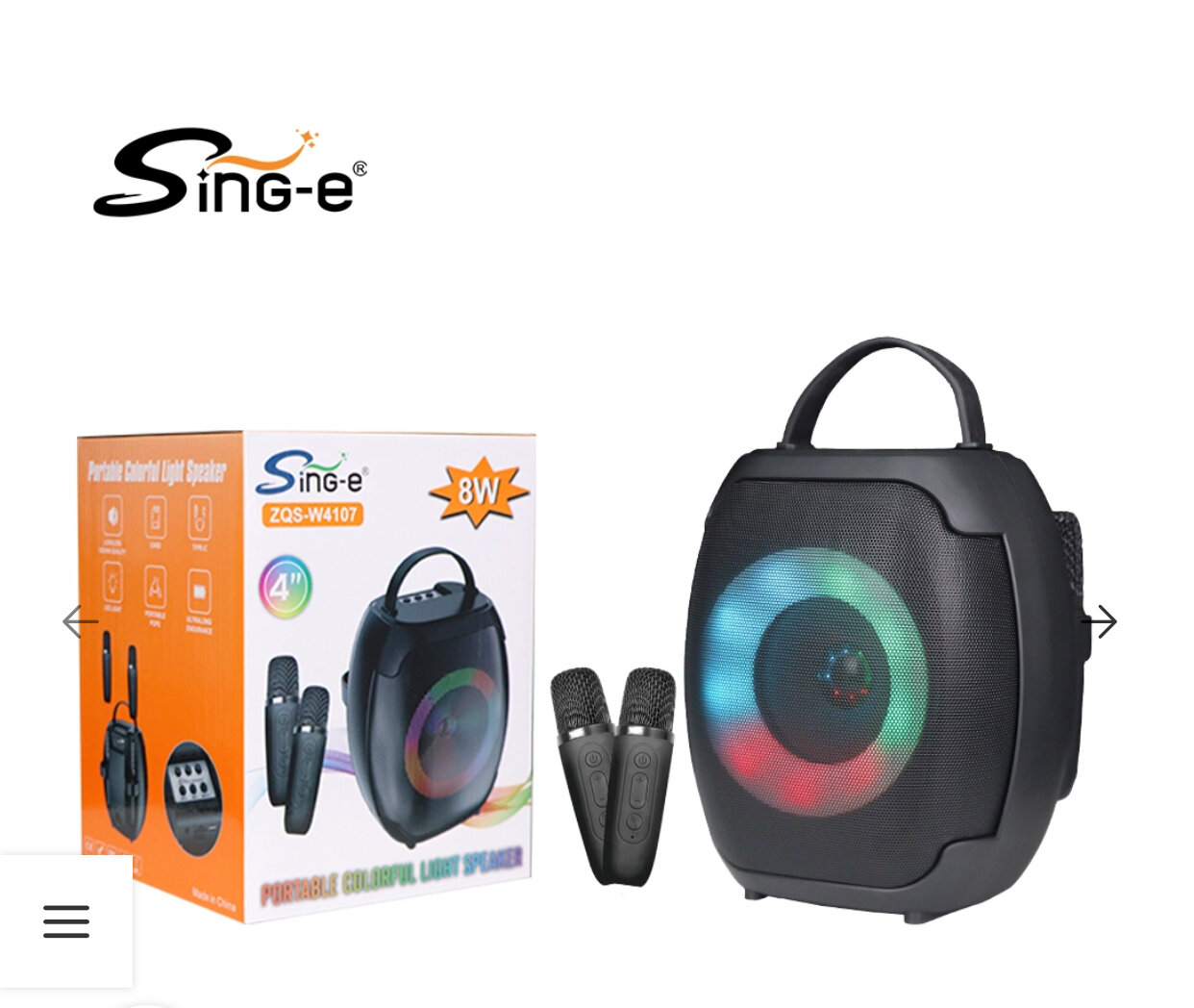 ZQS-W4107, мультимедиа акустическая система, SUPER BASS, 1800 мАч. Праздничное настроение всегда с вами!