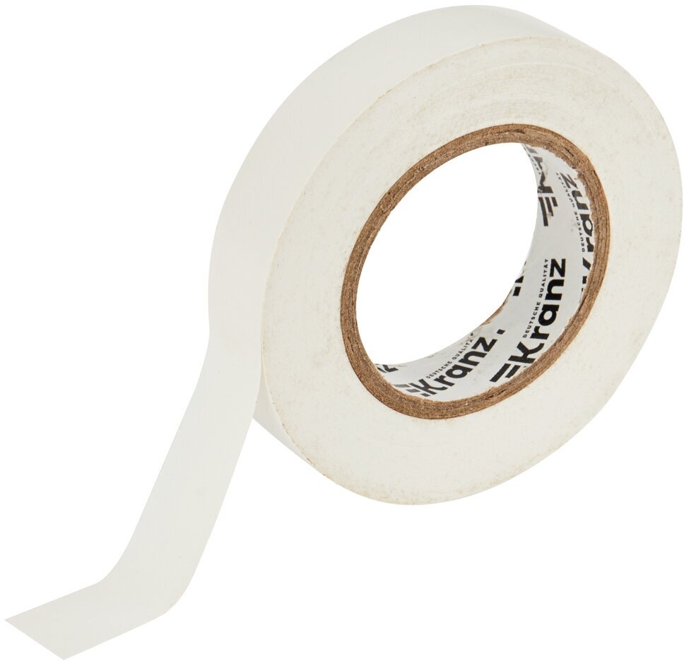 Изолента Kranz Rexant KR-09-2101 ПВХ 013x15 мм белая длина 25м