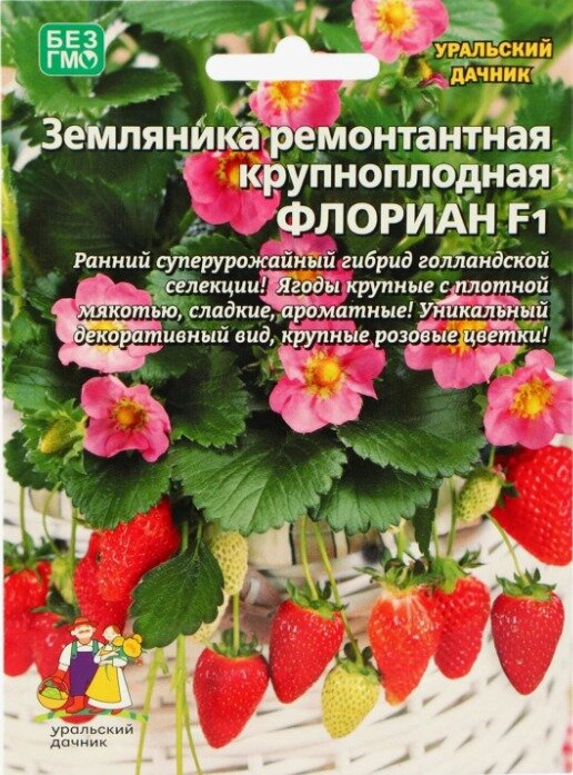 Семена Земляника Флориан - ремонтантная F1 Удачный дачник Е/П Б/Ф