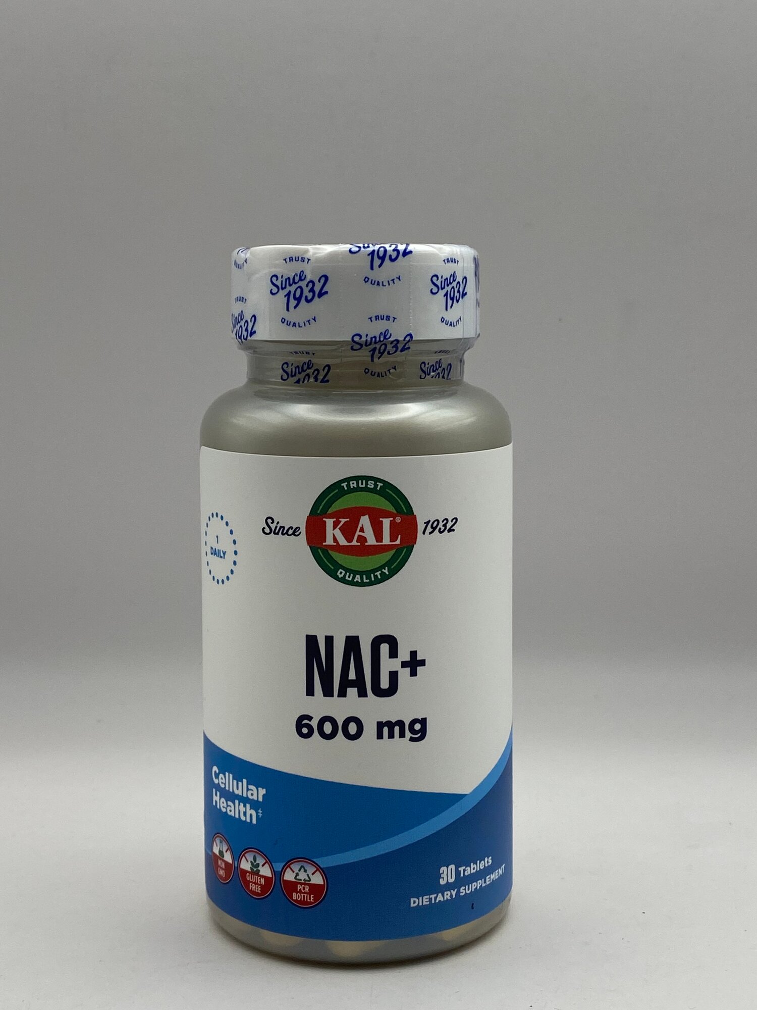 Добавка KAL N-ацетил L-цистеин NAC+, 600мг, 30 таб, для иммунитета