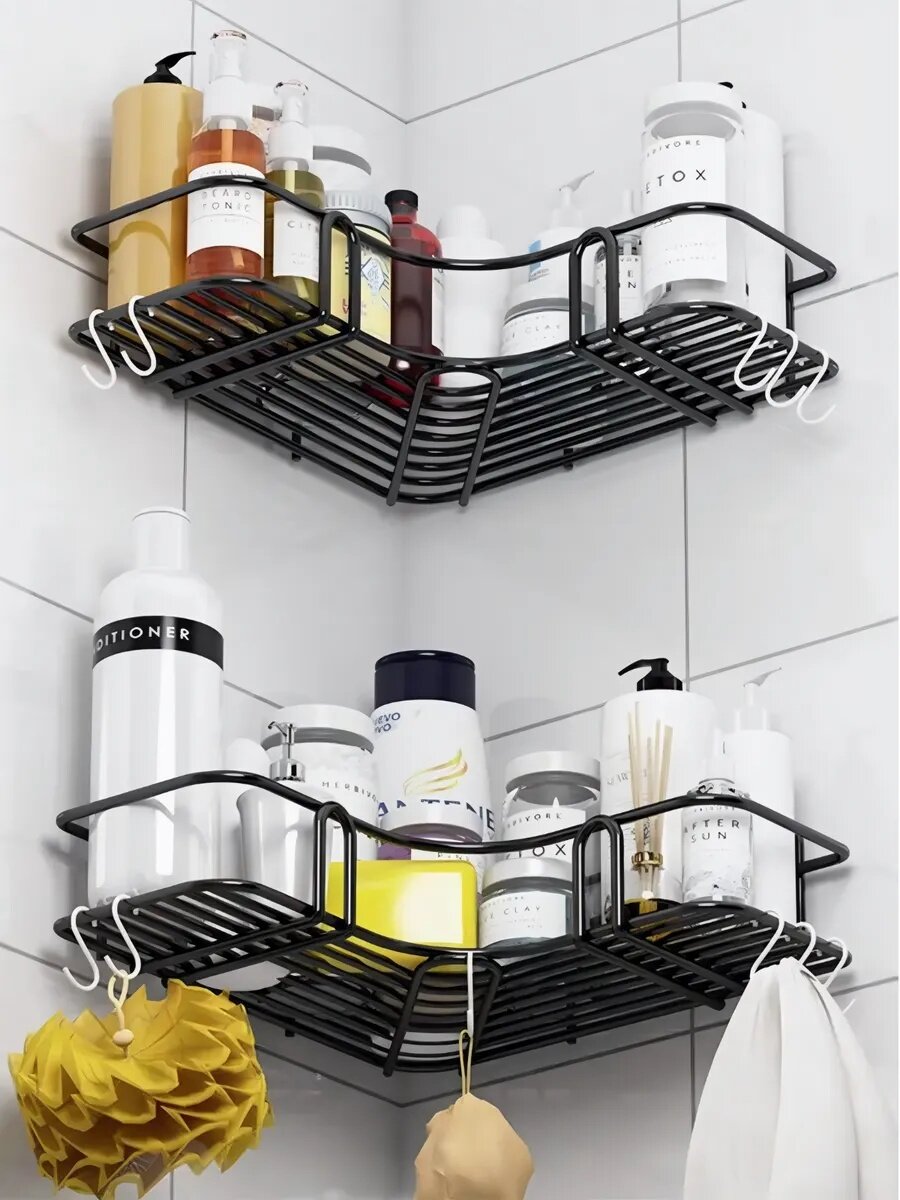 Угловая полка для ванной и душа | Полка для кухни и хранения