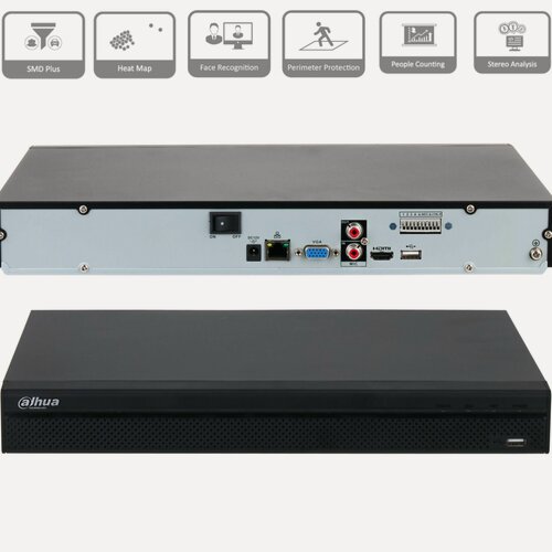 Изображение товара Dahua DH-NVR4208-4KS3 - 8 канальный видеорегистратор IP для видеонаблюдения, NVR регистратор сетевой, 4K и H.265+