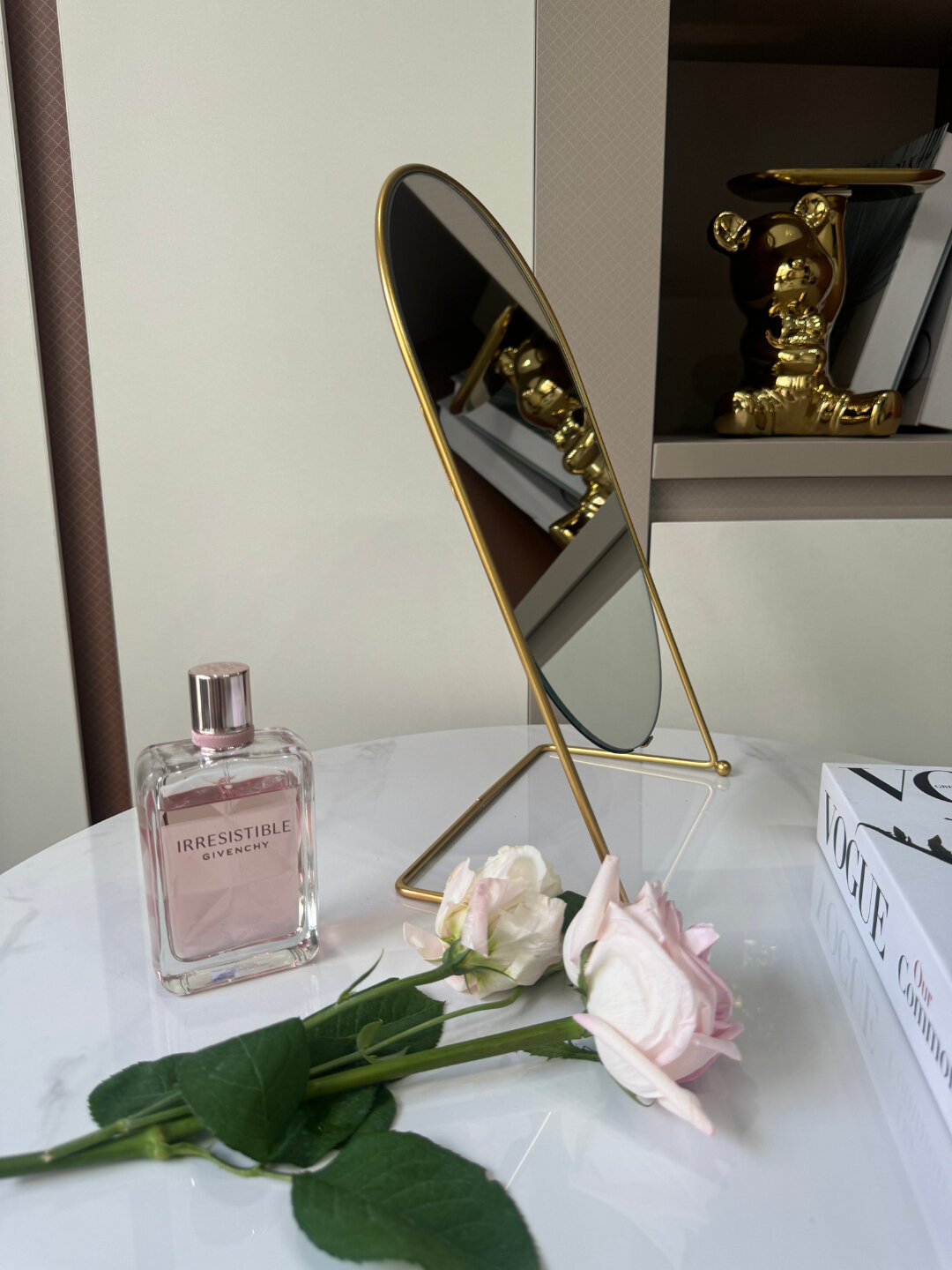 Зеркало настольное, косметическое, для макияжа, с увеличением, двухстороннее