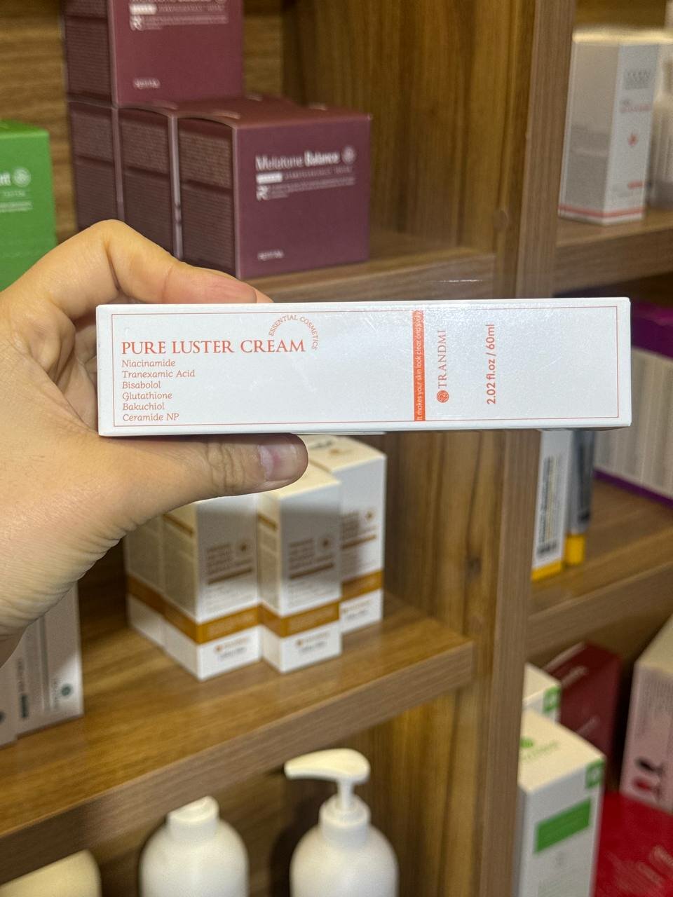 Крем для лица TRANDMI Pure Luster с ниацинамидом и транексамовой кислотой, осветляющий уход, 60 мл