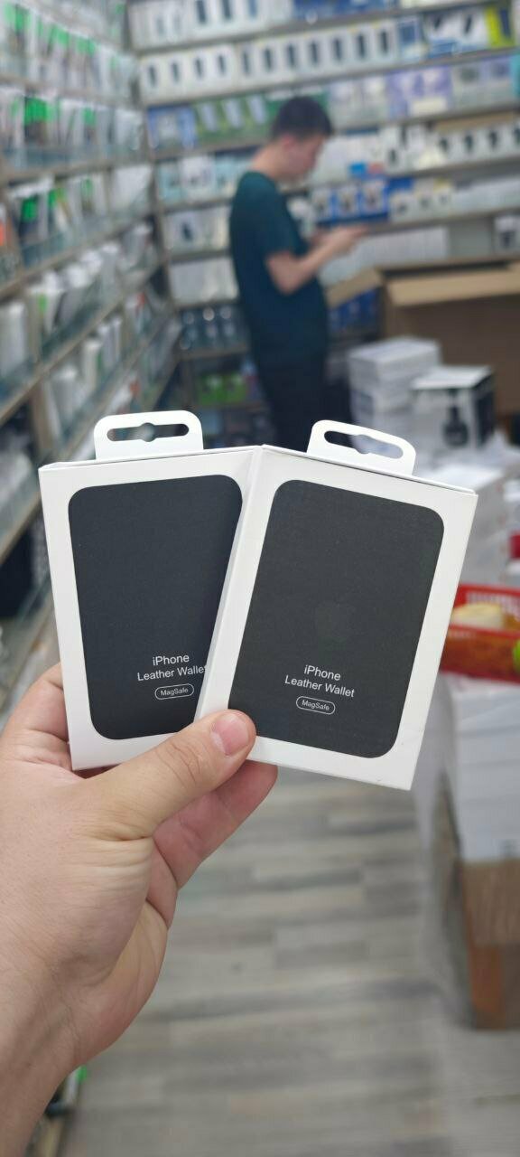 Kartholder, iPhone, MagSafe, charm hamyon, magnit, Black