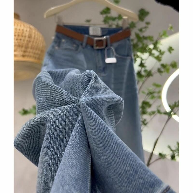 Джинсы MOOCIE Джинсы женские синие баллоны слоучи мом багги, размер 4XL