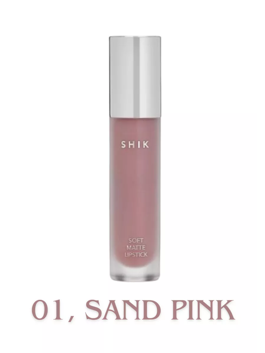 Помада SHIK tint, матовая, жидкая, стойкая, светло-розовая, 04 оттенков