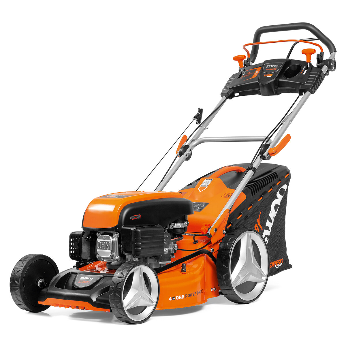 Бензиновая газонокосилка DAEWOO DLM 5100SV 441 кВт/6 лс ширина скашивания 50 см
