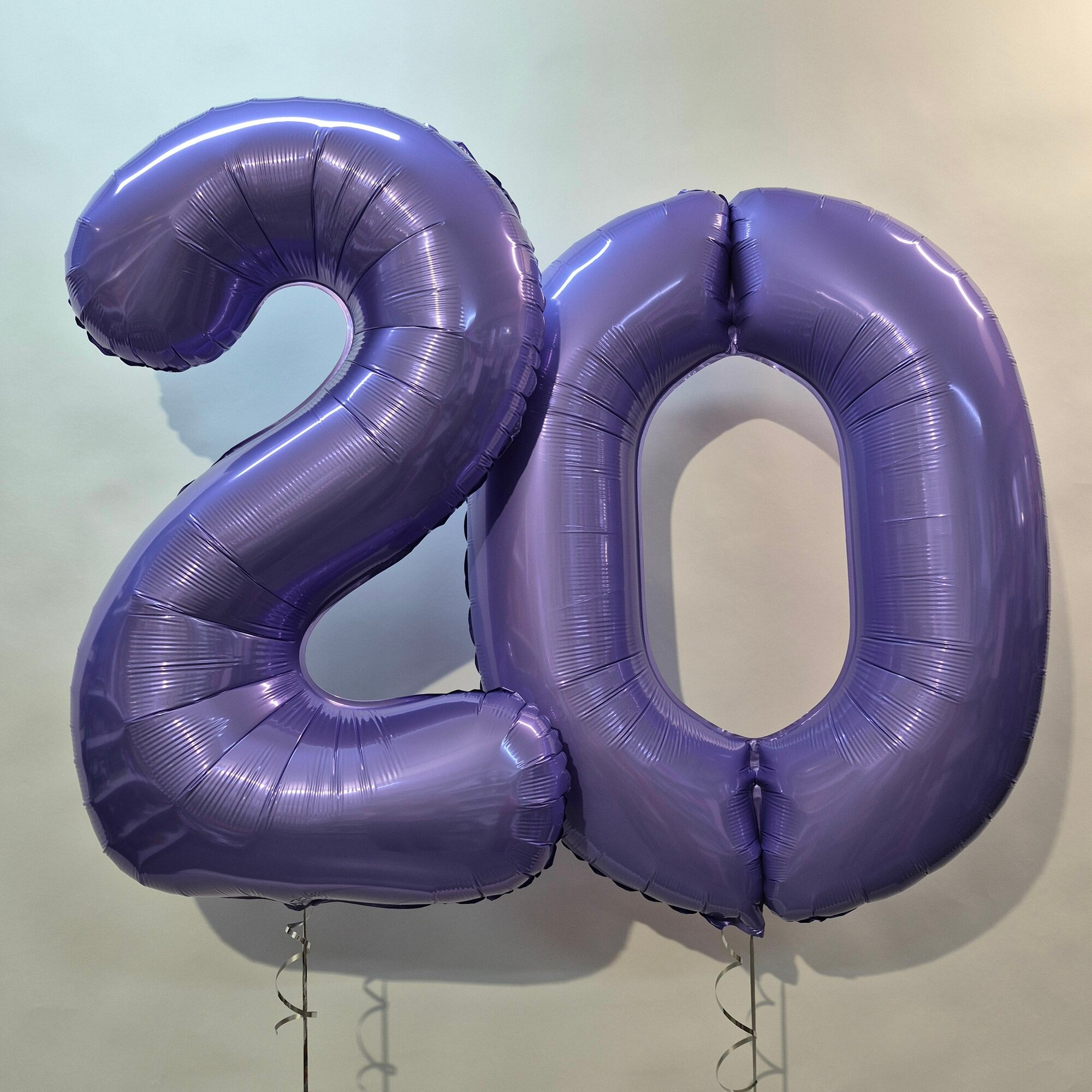 Набор шаров цифры 20 лет, шары с гелием, шары на день рождения