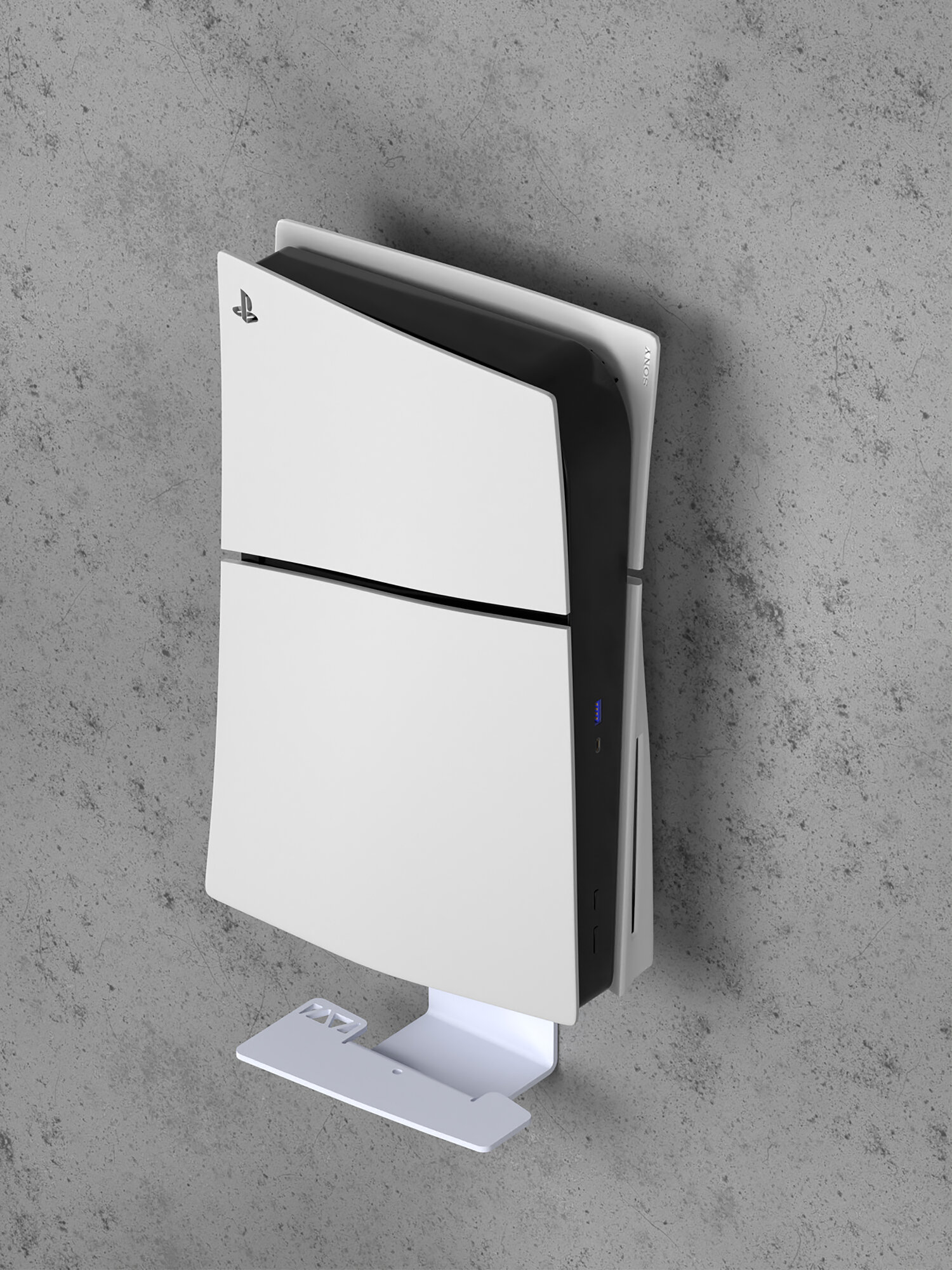 Подставка, кронштейн для PlayStation 5 Slim с дисководом/Digital Edition, PS5 Slim, белый — фото 1