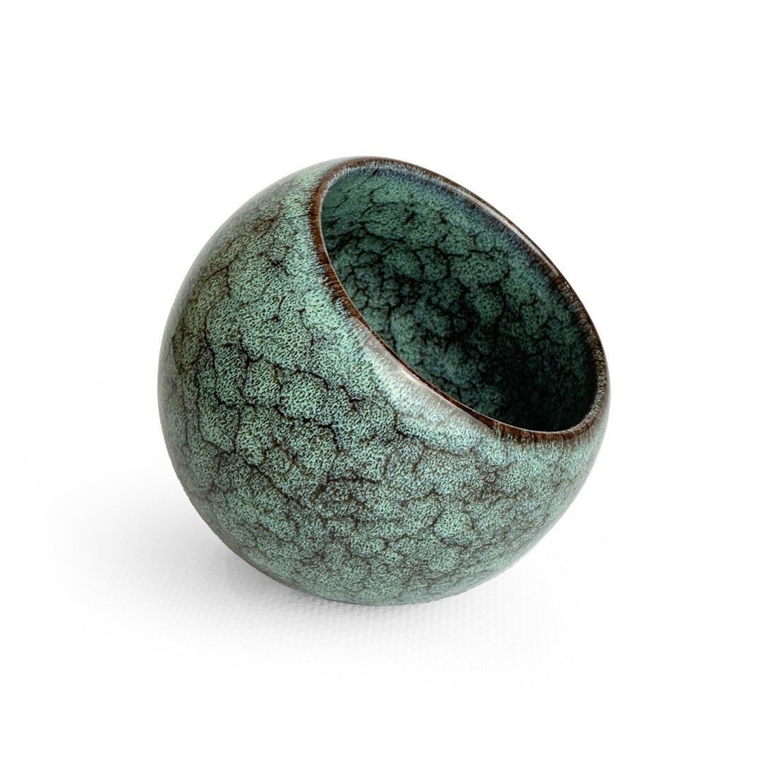 Чашка чайная (пиала) - Непроливайка голубая, керамика, 150 мл.