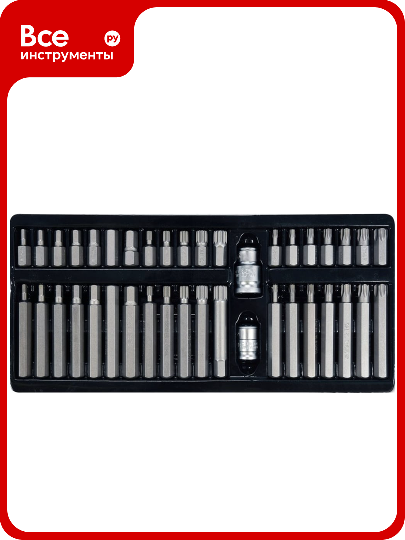 Набор бит YATO 1/2-3/8 40 предметов HEX SPLINE TORX YT-0400 36140400 092 1