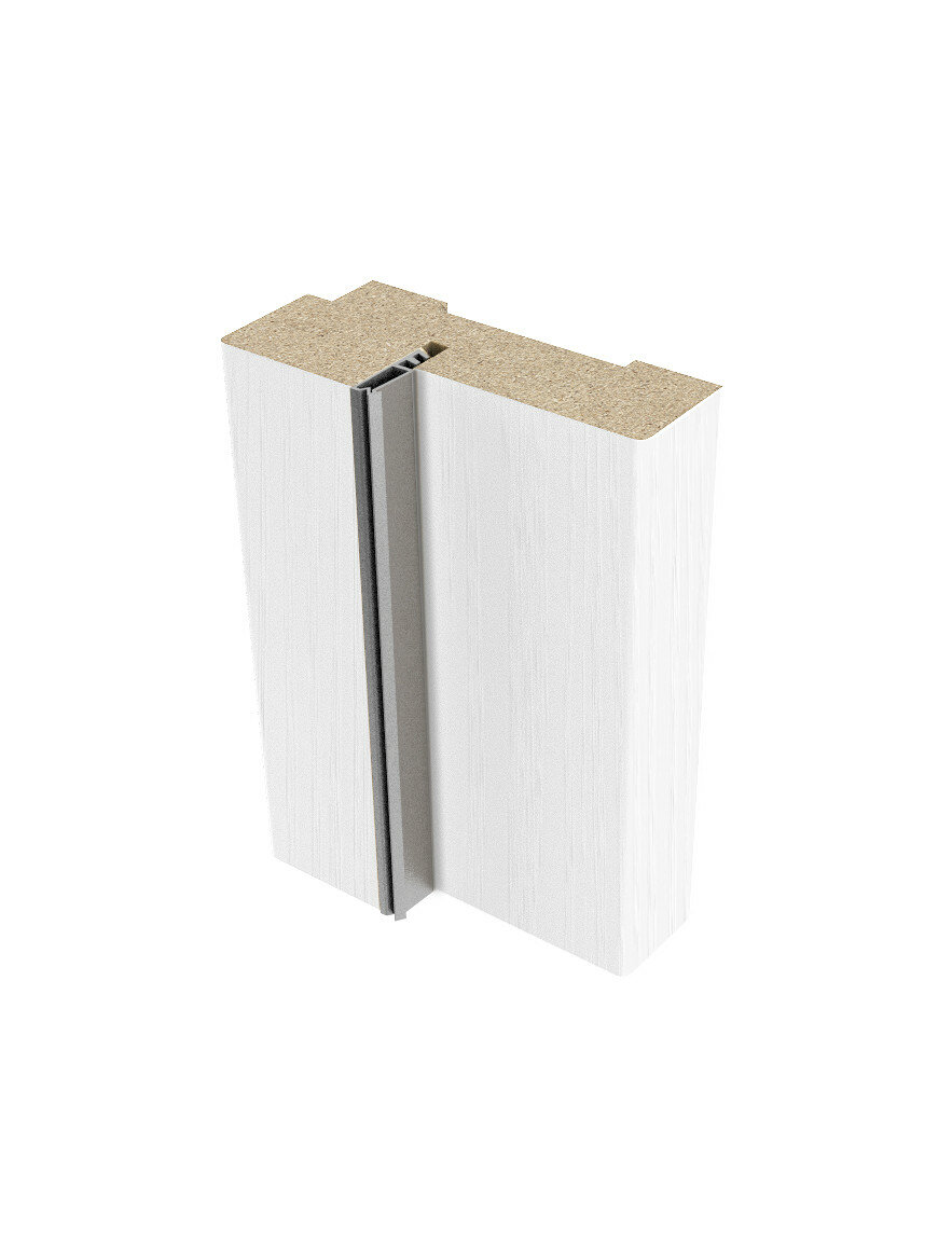 Коробка дверная с уплотнителем (26х70мм) ПВХ (1шт.) шале белый