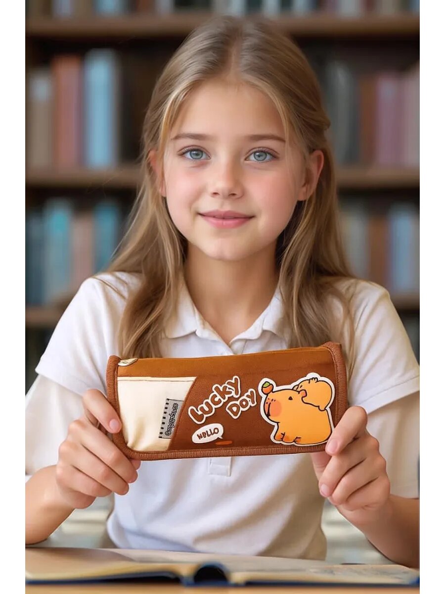 Пенал капибара 2 отдела — фото 1