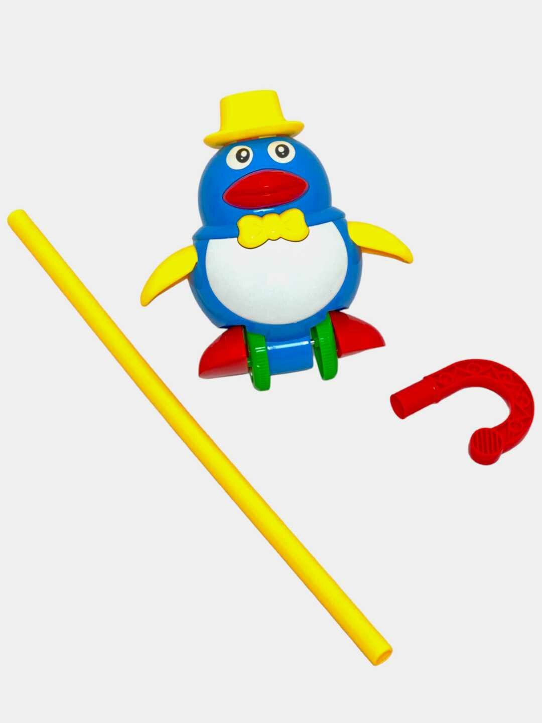 Каталка Пингвин для малышей, Развивающая игрушка для моторики и координации, Безопасный пластик Код. 24140
