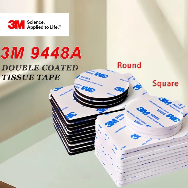 Термостойкая двусторонняя лента 3M 9448A BLACK Square 79mmx62mm