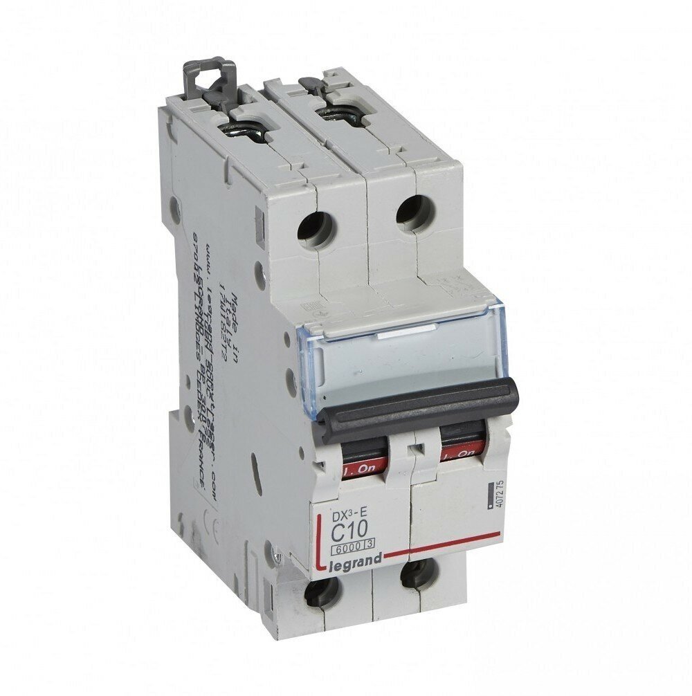 Legrand DX3-E Автоматический выключатель 2P 10А (С) 6000/6kA 407275