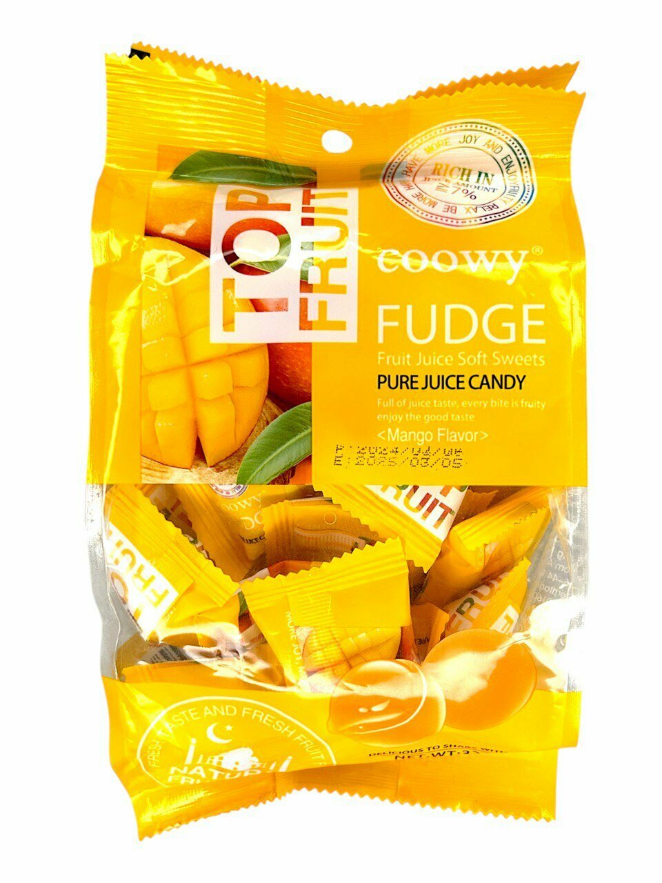Жевательные - желейные конфеты со вкусом манго Top Fruit Coowy Fudge – натуральное наслаждение