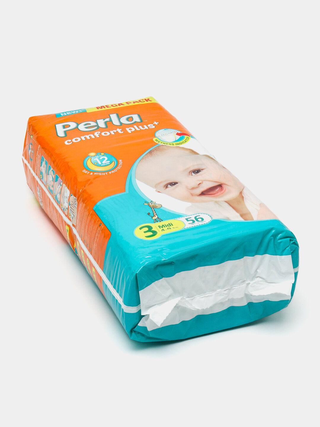 Подгузники Perla Camfort Plus Mega Pack размер №3 для детей 4-9 кг, упаковка 56 штуки — фото 1