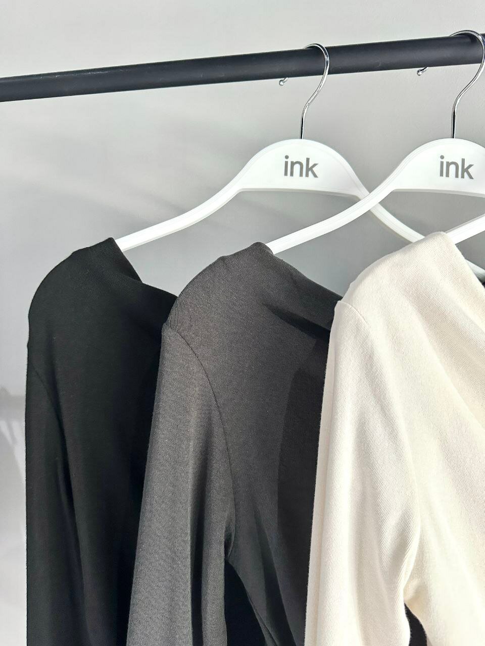 Лонгслив INK Чёрный, серый, бежевый, размер Std, , бежевый — фото 1