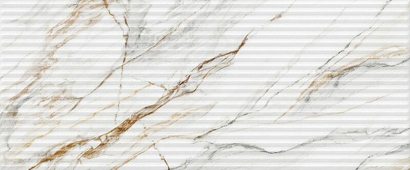 Керамическая плитка Gracia Ceramica Ideal white 02 10100001534 настенная 25х60 белый