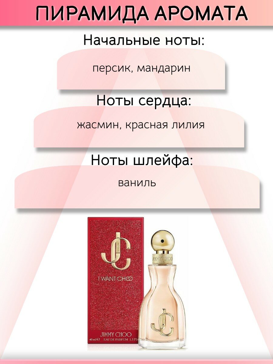 Парфюмированная вода Женская Jimmy Choo I Want Choo 40мл — фото 1