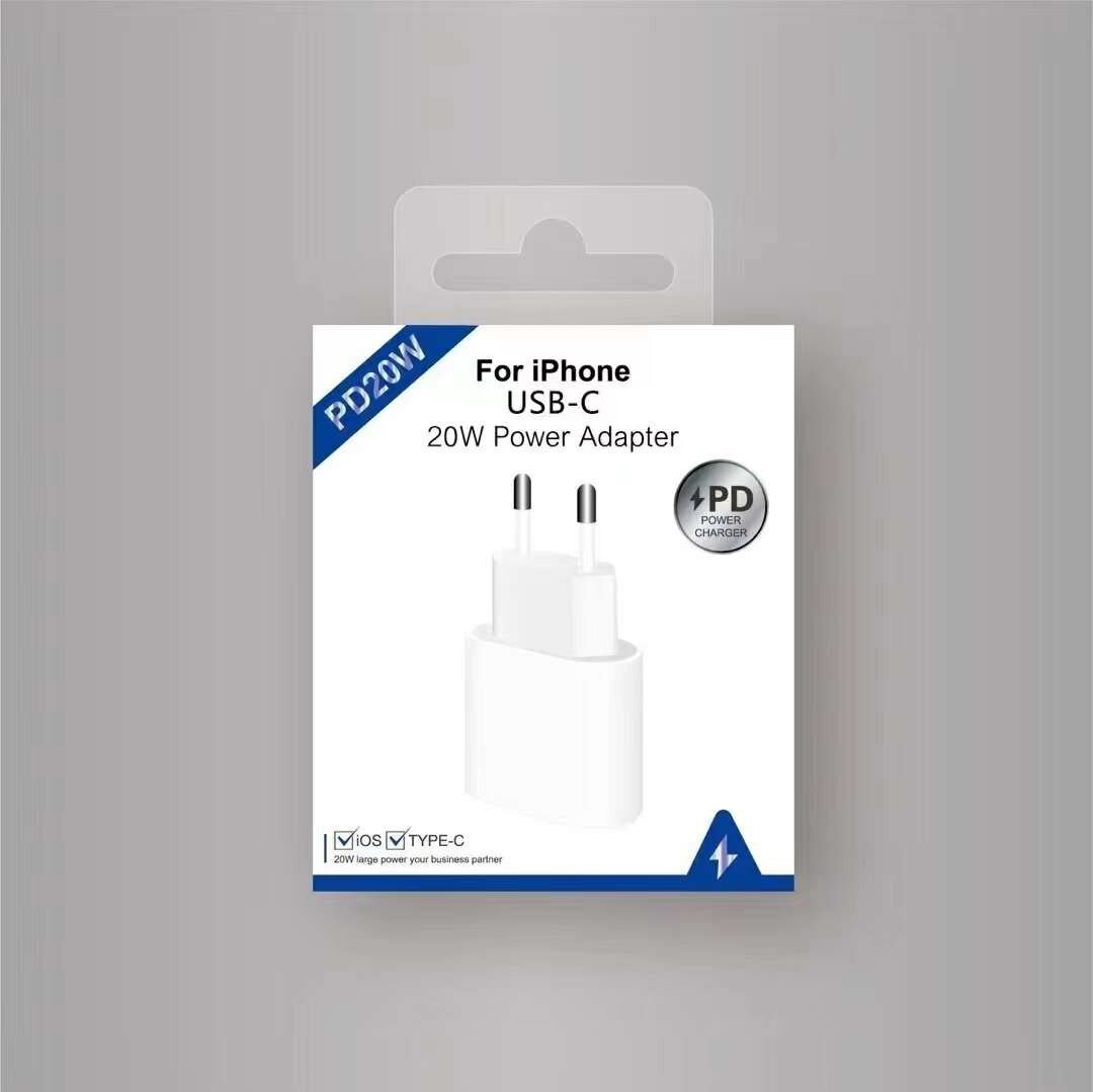 Зарядное устройство APPLE, 20W, для iPhone/iPad/AirPods, USB-С, защита от перенапряжений