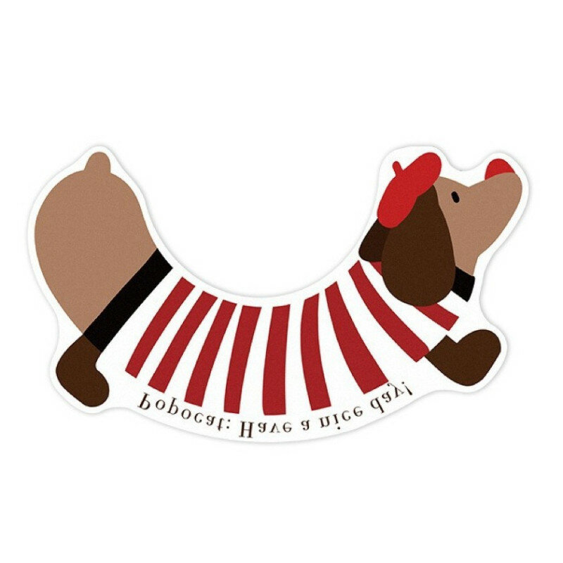 Коврик для туалета с изображением собаки такса бренд не указан размеры 68x385 см из полиэстера моющегося водостойкого для гостиной