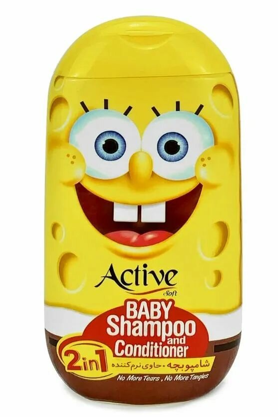 Актив шампунь 280мл. детский 2в1 "Sponge Bob"