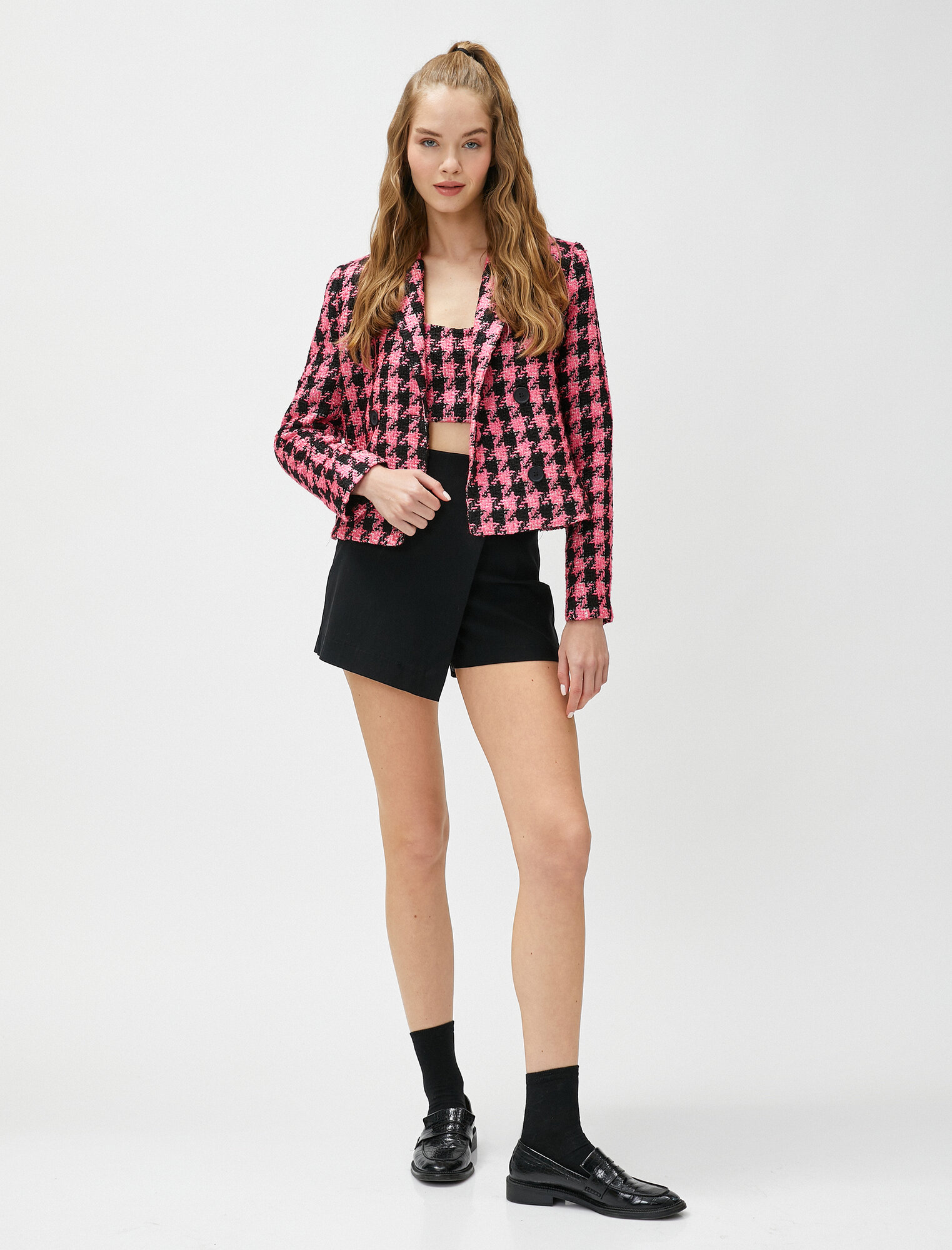 Пиджак KOTON, размер 34, розовый