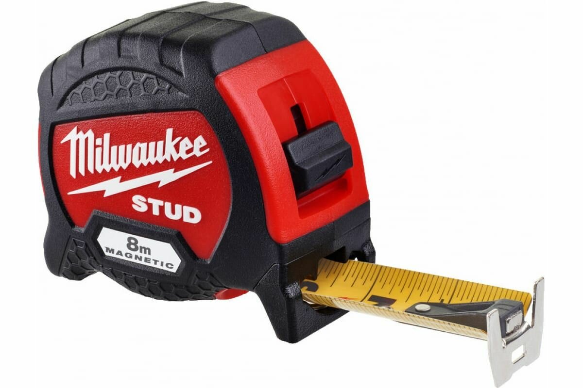 Рулетка строительная магнитная STUD GEN II 8м Milwaukee 4932471627