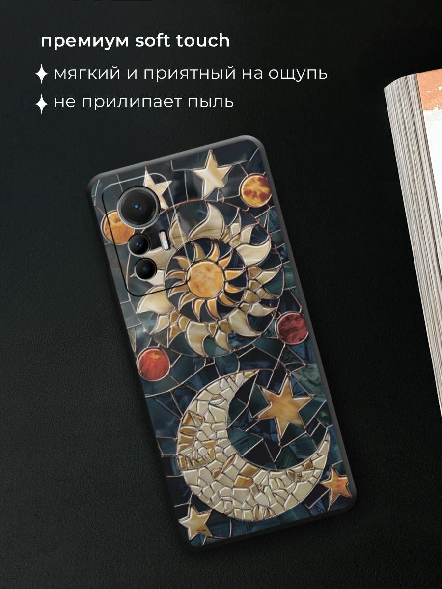 Чехол на Xiaomi 12 Lite / Сяоми 12 Лайт с принтом "Hearts doodle pink 1"