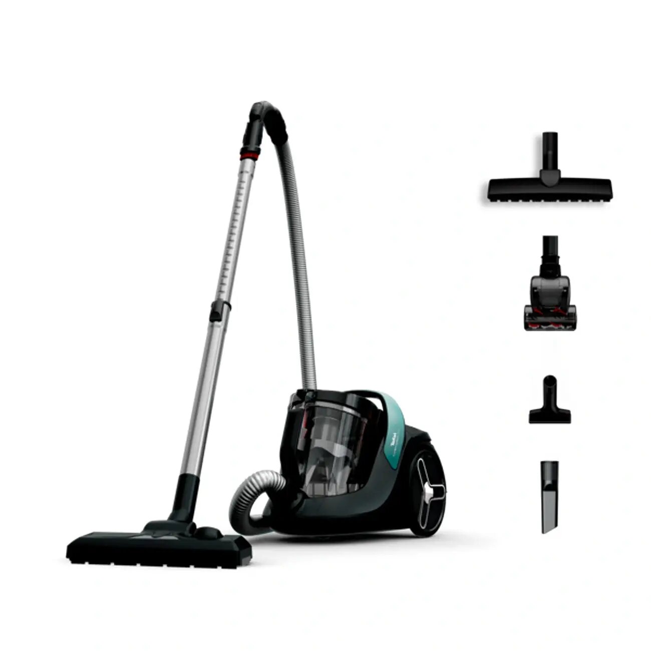 Пылесос TEFAL TW7B62EA, Аксессуары: циклонный фильтр, В комплекте: насадка для мягкой мебели, Вес: 6.1 кг - 8 кг