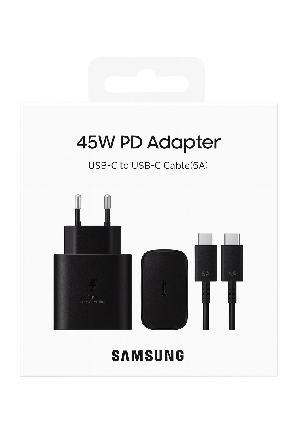 Адаптер питания Samsung 45 Вт — зарядное устройство USB-C — USB-C (Lux)