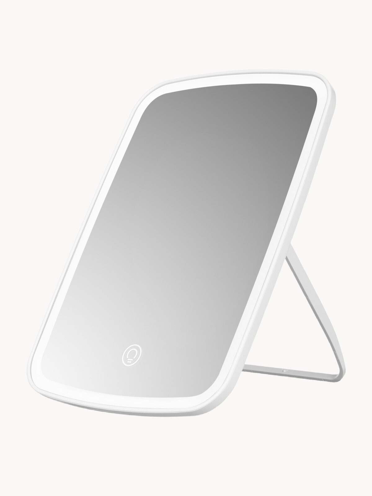 Зеркало настольное с подсветкой для макияжа, косметическое с регулировкой яркости