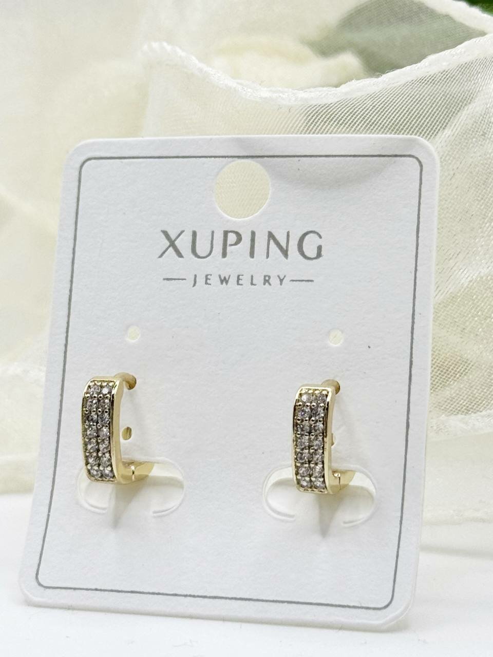 Серьги XUPING JEWELRY, золотистый — фото 1